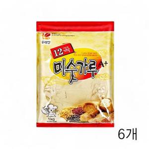 [JHQSMUUX_52ED]X 곡물가루 미수가루 12곡 1Kg 6개