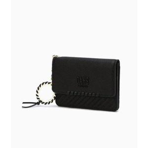 갤러리아_DCHO5F172 닥스 블랙 로고배색 소가죽 카드지갑