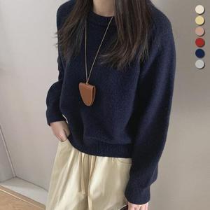 ★1+1★[유니제이] 칼리오 래글런 라운드넥 니트티