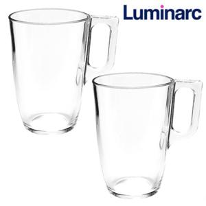 내열강화 유리 머그잔 320ml 2P세트 아이스아메리카노잔 라떼 유리컵 물컵 머그컵