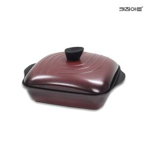 키친아트냄비 베스트 다이아몬드코팅 무수분 매직팬 사각