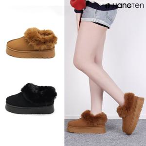 행텐 HT-1001 여성용 스웨이드 숏 앵클부츠 털안감 방한부츠 퍼신발