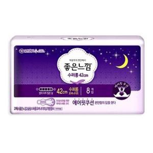 [JH2342U1_52CP]생리대 수퍼롱 오버나이트 42cm 8개입
