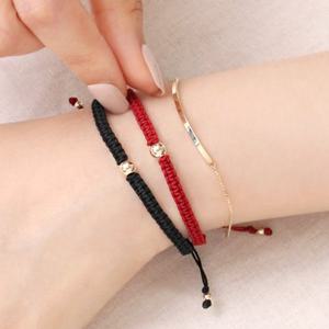 14K 골드볼 매듭팔찌 엠마 끈팔찌 MU120_MU121