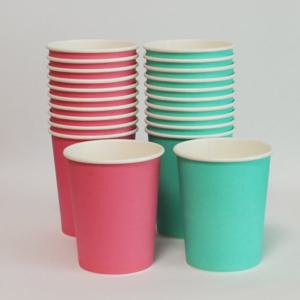 순수한컵 10온스 300ml 핑크, 민트 종이컵 300개 - 1박스