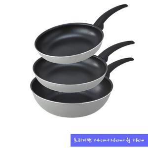 락앤락 커브IH 3종 구성 프라이팬 24+26+웍 28cm