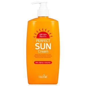 터치미 퍼펙트 자외선 차단 초대용량 선크림 500ml  SPF50+PA++++/ 3중 기능성 골프장 영업장