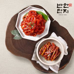 [반찬단지] 마늘쫑무침1kg + 오징어젓 1Kg