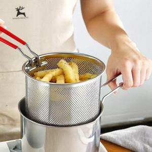 스테인리스 멀티팟 거름망 전용 튀김냄비 요리 도구 WFKQOCS