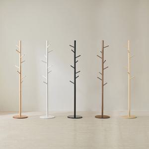 핀란디아 엘라인 원목 원형 스탠드 옷걸이 행거 5colors