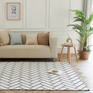 [애끌리아] 먼지없는 MC 헤링본 방수 사각 러그(150x200)