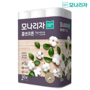 모나리자 홈앤코튼 화장지 1팩 30롤