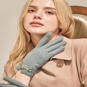 [메트로시티]짧은체인 모직 여성장갑 MGLH-W005