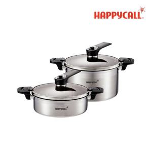 해피콜 진공 UP 통3중 IH 스테인리스 2종(24/24)