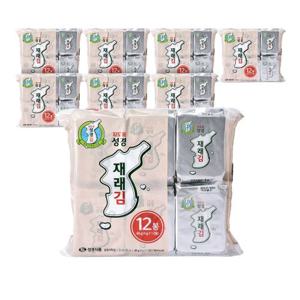 [지도표 성경김/본사운영] 재래 도시락김 식탁김 4g 총96봉(12봉 8세트)