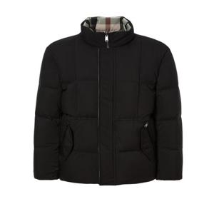 블랙 단색 구스다운 양면패딩점퍼 (DMJU4DN04BK)