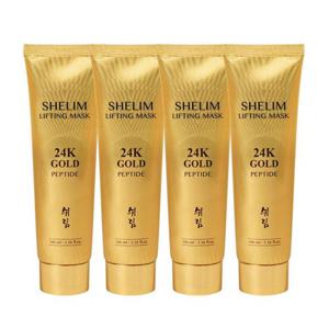 (4개)쉬림 24K골드 펩타이드 리프팅 마스크 100ml /필오프 랩핑마스크 결광 결개선