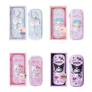 [산리오] 캐릭터 3D 입체 스퀴시 대용량 수납 필통 /시나모롤/헬로키티/마이멜로디/쿠로미