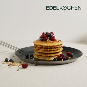 [에델코첸] 통3중 팬케이크팬 프라이팬 28cm (그레이마블 논스틱)