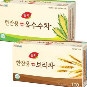 [동서]동서 한잔용 옥수수차 100T+한잔용 보리차 100T/티백차 (12059291)