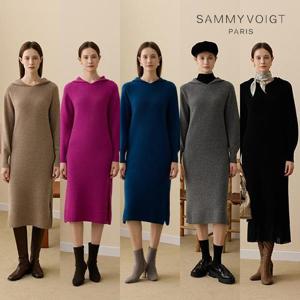 [새미보이트]25FW 울 블랜디드 홀가먼트 후드 원피스 1종