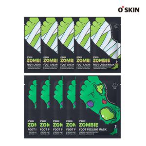 [모바일행사][오스킨] 좀비 풋 각질관리팩 5매+보습팩 5매 =총10매