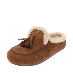 갤러리아_고세 여성 데일리 양털 동글 플랫폼 슬리퍼 OZO5F085 카멜 3CM