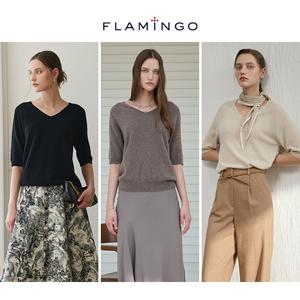 [10%할인+10%적립][후라밍고] 더 프리미엄 25FW 화이트 캐시미어 100% 홀가먼트 하프 니트