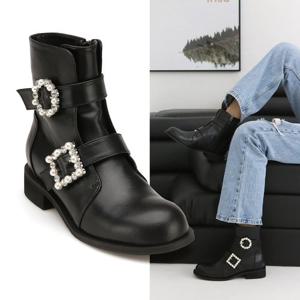 엘리자벳 진주주얼리 앵클부츠 EL22848