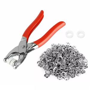 에코벨 만능 똑딱이 펜치 스냅 단추 25개 세트/똑딱착 펀치