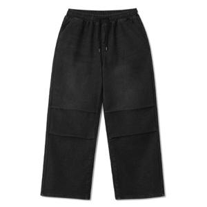 [MNC] 무릎절개 와이드핏 밴딩기모청바지 (MDIP748BJ)