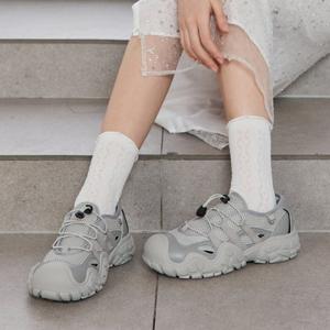 [정상가 159,000원] 엘칸토 여성 메쉬 스트링 캐주얼 스니커즈 4.5cm LCWC91M513