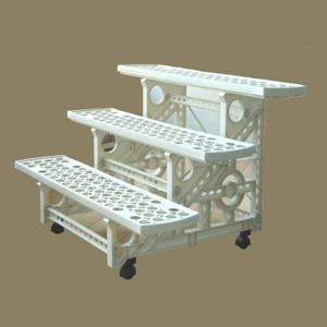 간편설치 3단 이동식 화분진열 정리대 화분선반