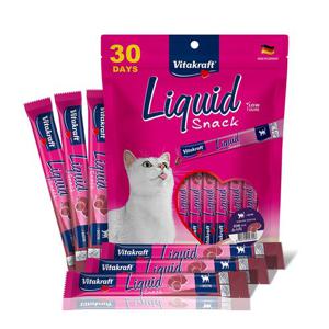 비타크래프트 리퀴드스낵 고양이간식 츄르 리버소시지+비오틴 15g, 30p