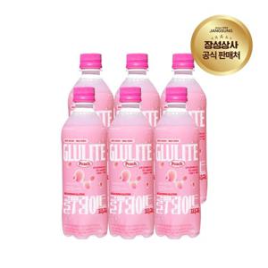 글루라이트 500mlx6개입/글루텐 분해 유산균 탄산음료 밀크소다 복숭아맛