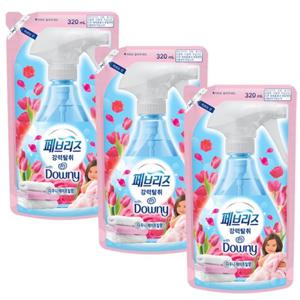 페브리즈 섬유탈취제 리필 320mlX3개 다우니 에이프릴향