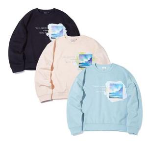 인터크루 여성 루즈핏 전사그래픽맨투맨  ITV4TM53A (3컬러)