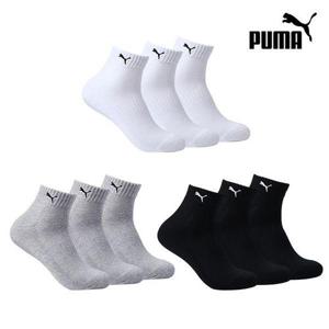 [푸마 언더웨어]푸마 남성 쿠션 쿼터 삭스 3족 번들_PUE30815