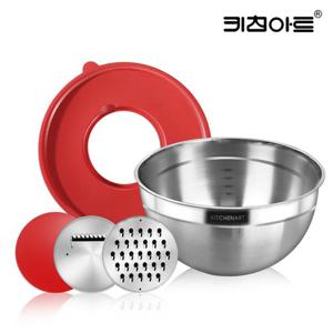 키친아트 슬라이서 믹싱볼 25cm 강판 채칼 샐러드볼