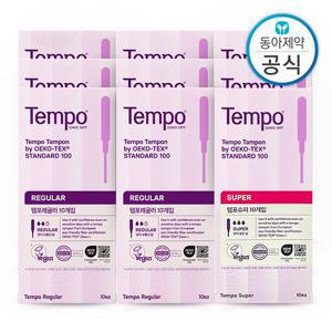 템포 레귤러 40매 + 슈퍼 50매 탐폰 생리대 총 90매
