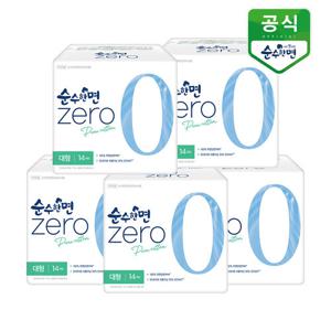 순수한면 생리대 제로 대형 14P x 5팩
