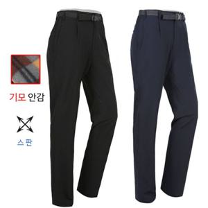 겨울신상 기모안감 기본 베이직 남성 스판 등산바지 작업복 바지
