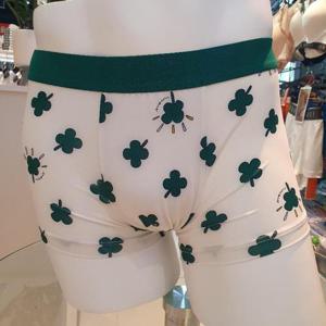 예스 DP02 남성 화이트 행운 드로즈 팬티 남자 편한 속옷 사각 스판 아웃밴