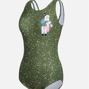 [레노마수영복]여성  그린  와펜 U라인  실내 원피스수영복  LF2E904GN_IC