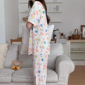 여자 실내복 파자마파티 쓰리피스 바지 세트