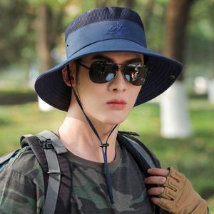 남성 넓은 챙 빈티지 벙거지 메쉬버킷햇 여름모자 5색 (WC9D1C7)