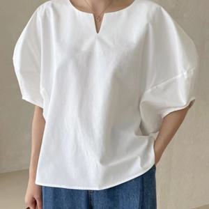 [마마스제이] 코코드라운드소매블라우스 P0916