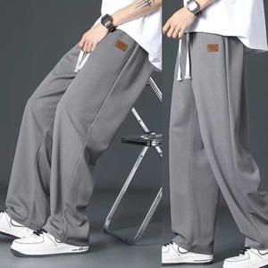 슬랙스 밴딩팬츠 시원한 냉장고 와이드팬츠 트레이닝바지 남자 여름