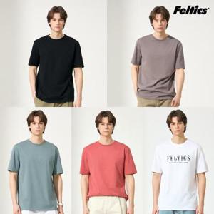[펠틱스]여름 반소매 코튼 티셔츠 5종,남성