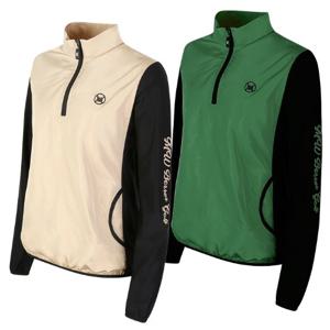 SNP골프 여성 배색 하프집 아노락 윈드 자켓